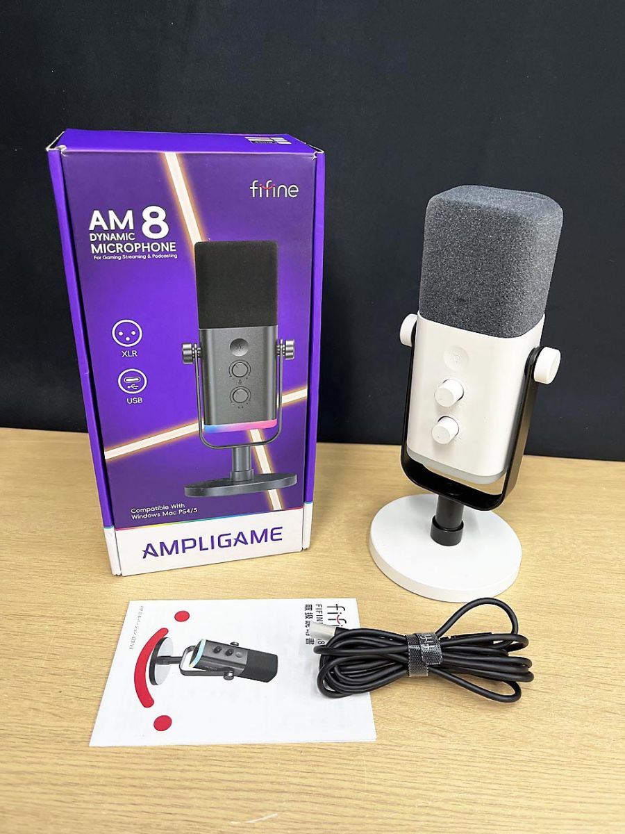 【現状品】 AMPLIGAME ダイナミックマイクロフォン XLR USB AM8 4,334円