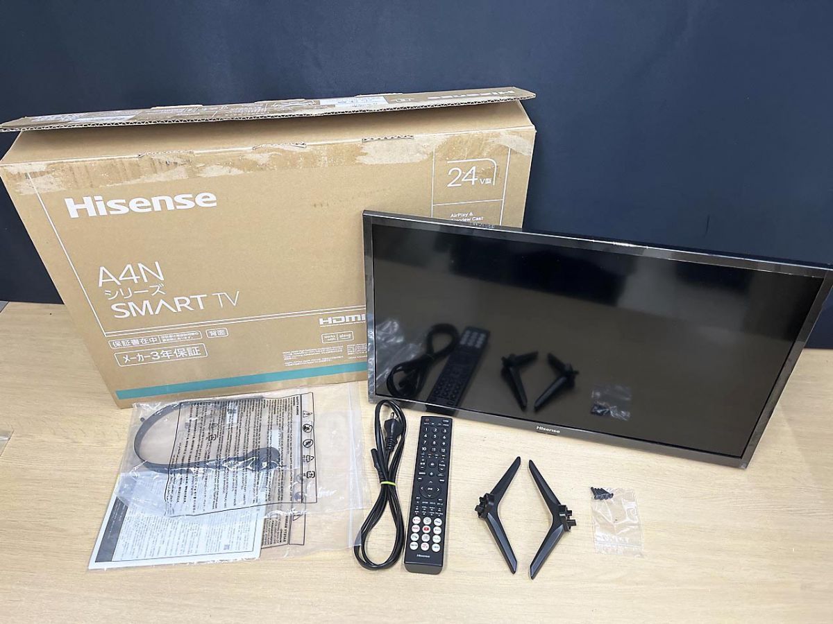Hisense ハイセンス 液晶テレビ スマートテレビ 24型 リモコン付 24A4 ★