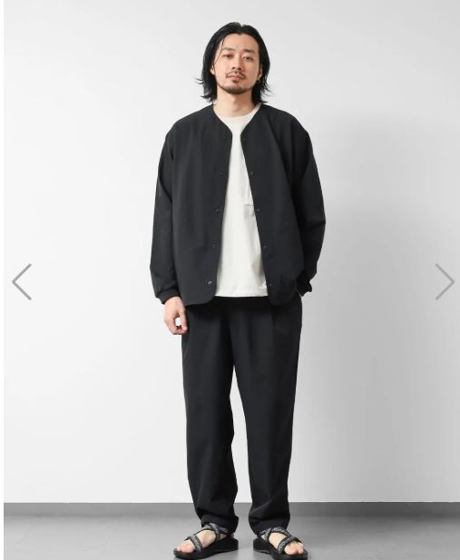 新品　26年春夏 NANGA ナンガ　ドットエア® コンフィ カーディガン　黒　DotAir®　通気性　吸汗速乾　超軽量　ノーカラーカーディガン　ゴープコア　イケオジ