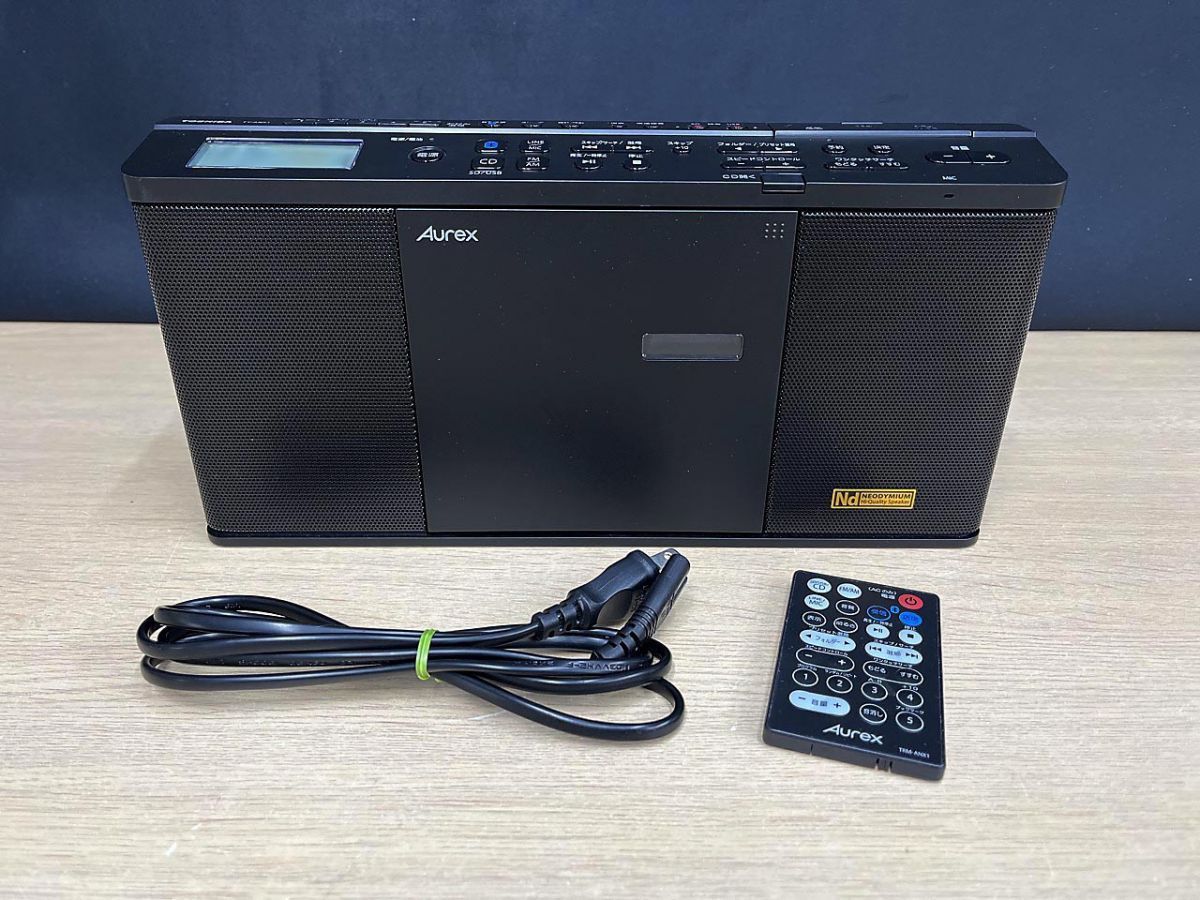 TOSHIBA 東芝 Aurex SD/USB/CD ラジオ CDプレーヤー TY-ANX1 2024年製 ★