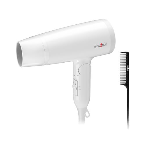 [ mod's hair ] スタイリッシュ マイナスイオンヘアードライヤー(MHD-1245-W) 【選べる温度で髪と地肌をやさしくケア！速乾 コンパクト ドライヤー】 モッズヘア ドライヤー ヘア マイナスイオンドライヤー ヘアドライヤー 大風量 マイナス