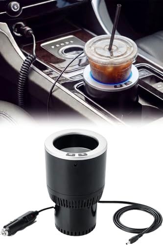 イーサプライ ドリンクホルダー 車内用品 保温 保冷 -2℃?60℃ シガー電源 12V車 ペットボトル アルミ スチール缶 ペルチェ素子 ブラック EZ2-CAR047BKas