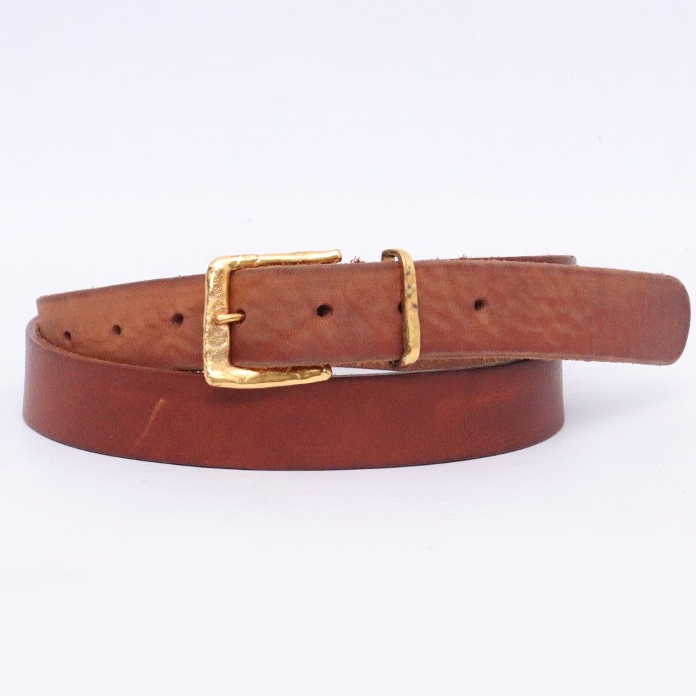 NICK FOUQUET × FEDERICO CURRADI Tammaro レザーベルト ブラウン ゴールド CFMT83003A-CT999 11,644円