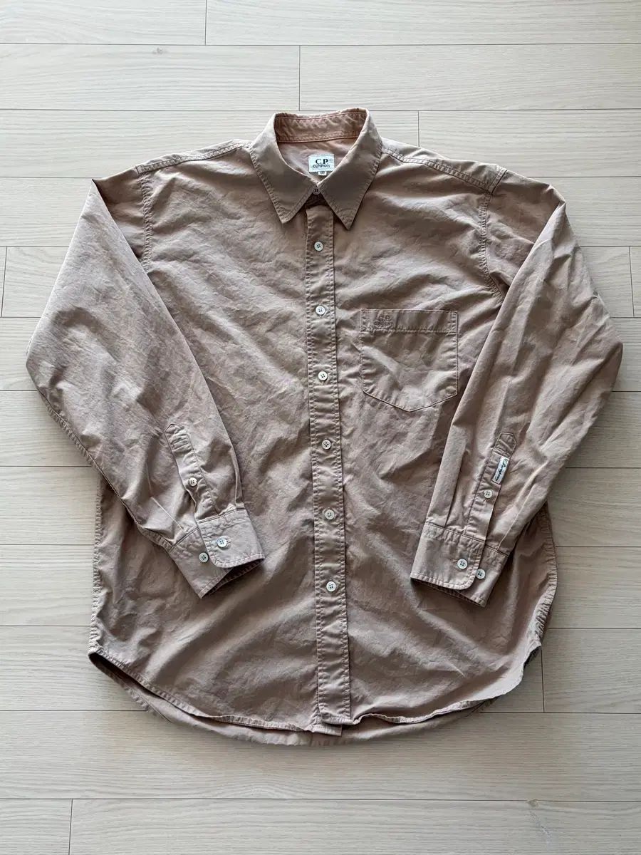 90s オールド C.P. COMPANY シーピーカンパニー ナイロン コットン シャツ L (100-105)