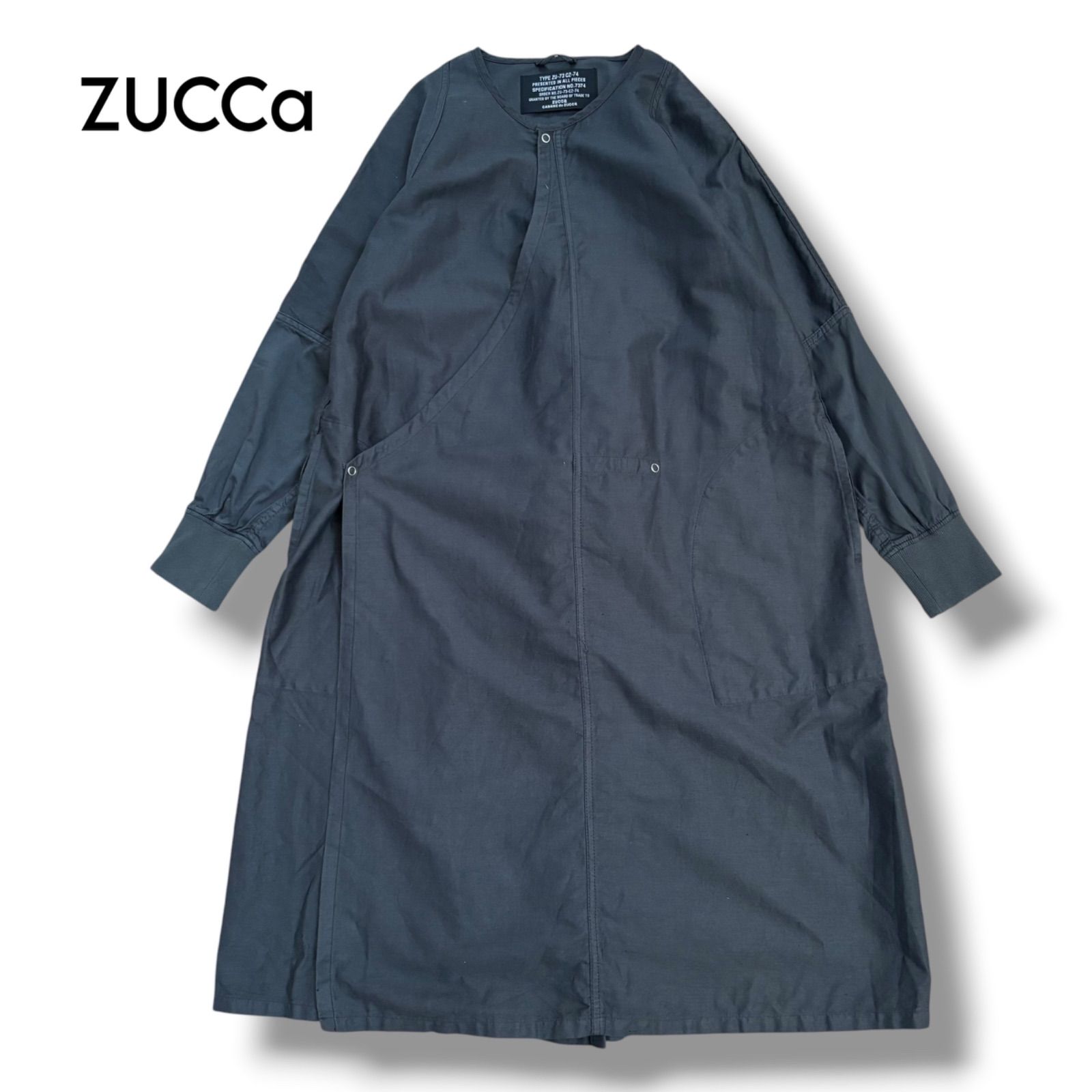 【CABANE de ZUCCa】コットンリネンウェザー ワンピースM