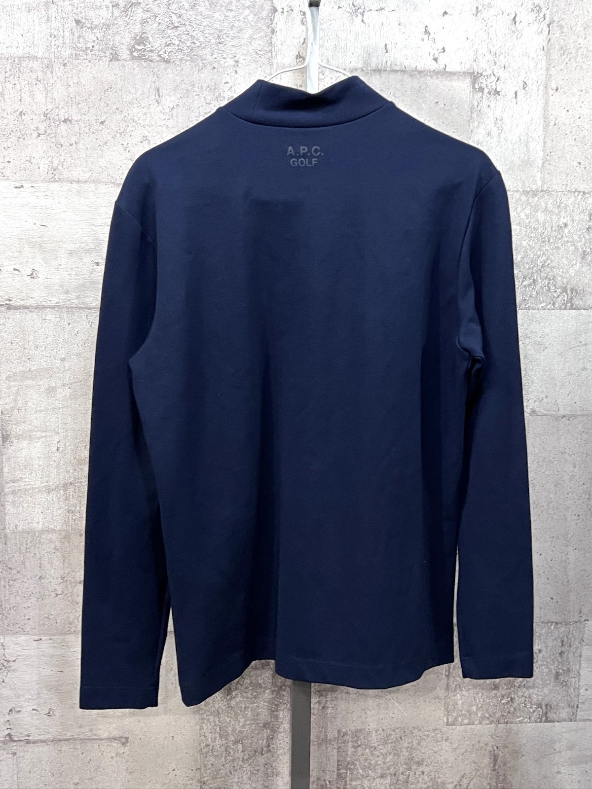 美品A.P.C. GOLF HOMME 長袖モックネックシャツ M メンズ アーペーセー 