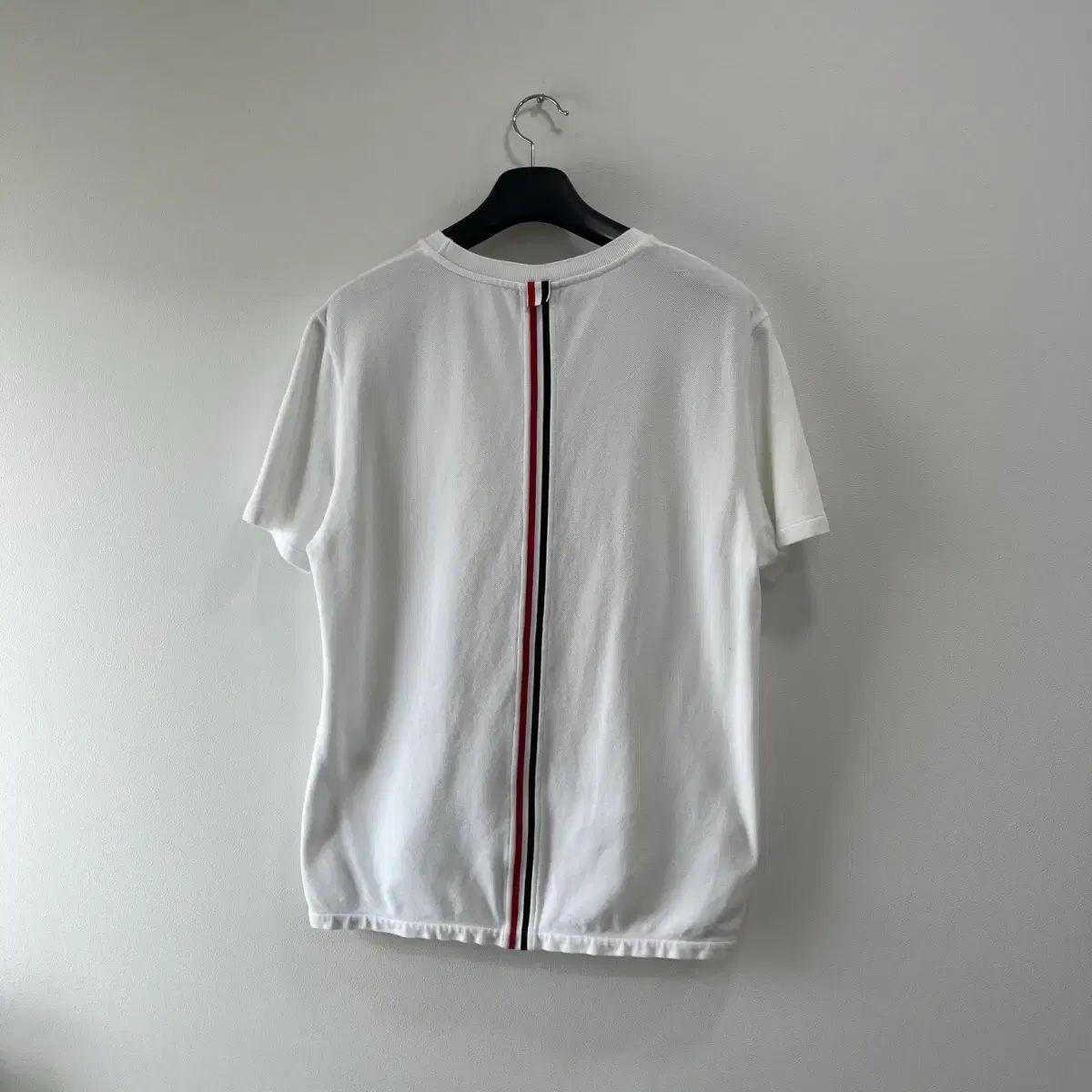 {4 Size} トム・ブラウン 白 3本線 半袖Tシャツ