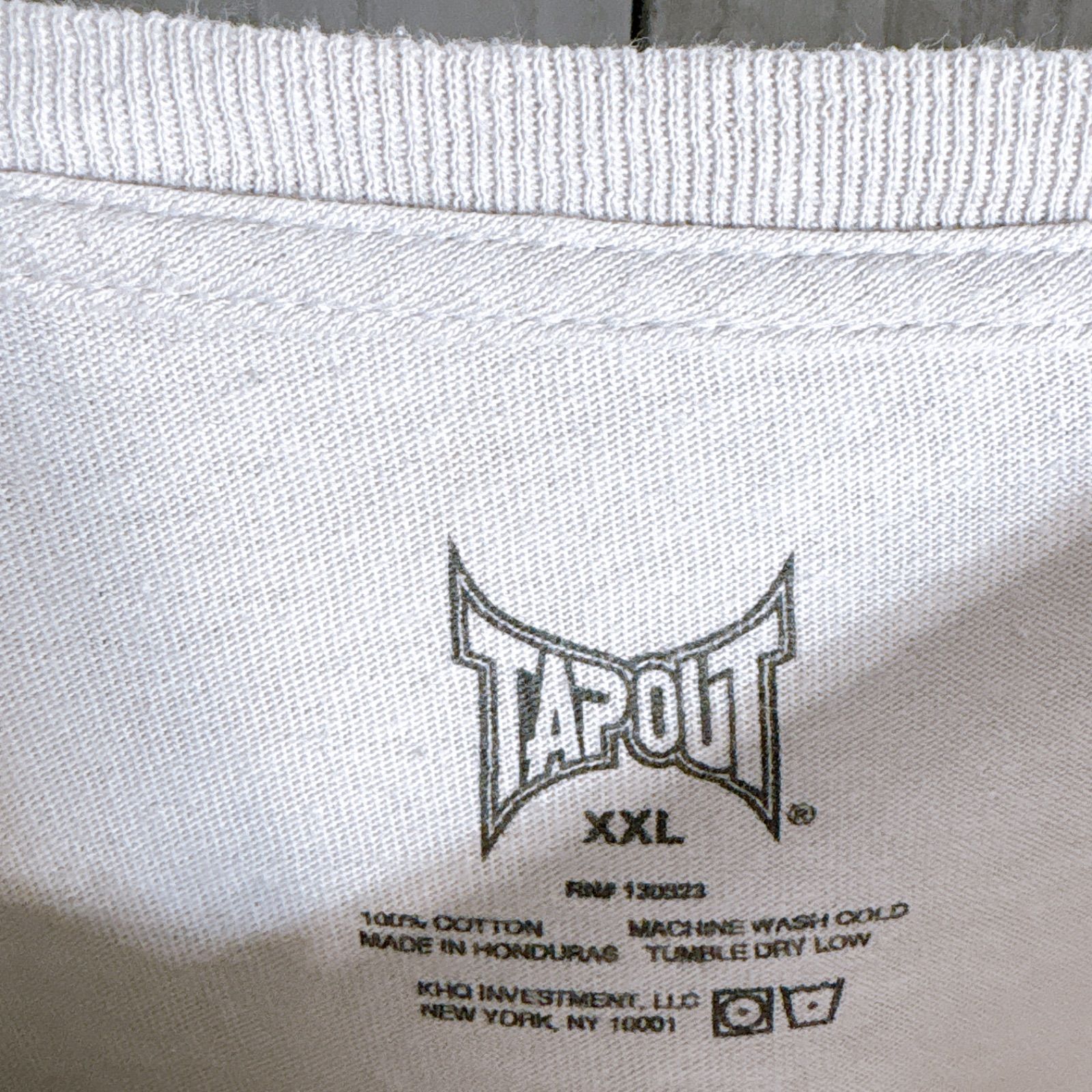 【入手困難】タップアウト TAPOUT 総柄 薄ベージュ 半袖シャツ #208｜詳細画像
