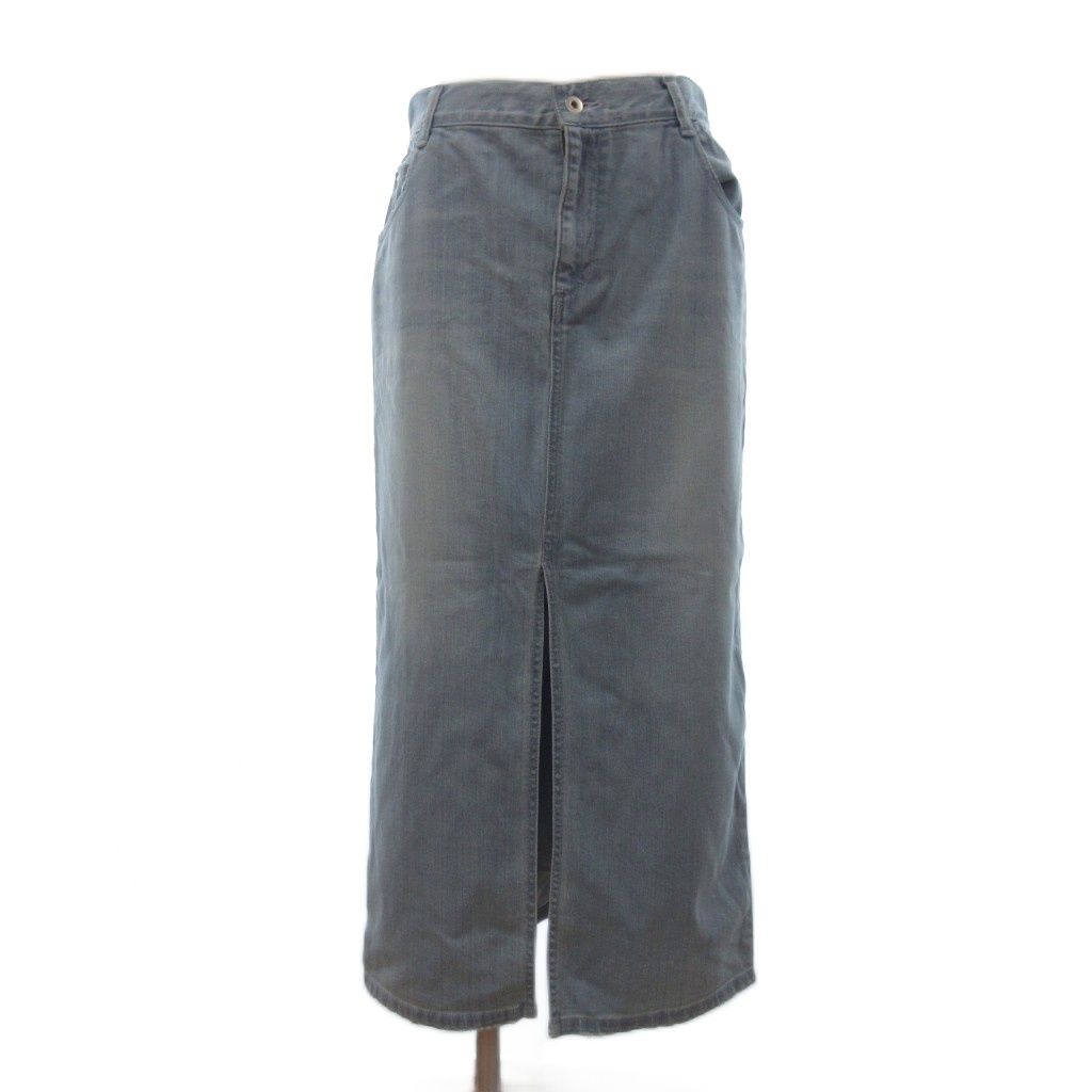アパルトモン ドゥーズィエムクラス L'Appartement DEUXIEME CLASSE RETROVE DENIM TIGHT デニムスカート ロング スリット 26-060-560-8100-1-0 青 ブルー 38
