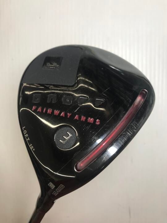 グローブライド　ONOFF FAIRWAY ARMS KURO 2017 (W3)　15度　SMOOTH KICK MP-617F　SRフレックス　フェアウェイウッド　中古【最短即日発送】