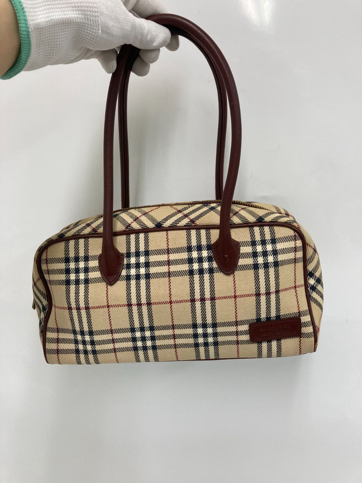 BURBERRY バーバリー ノバチェック ハンドバッグ ミニボストン 【公式 