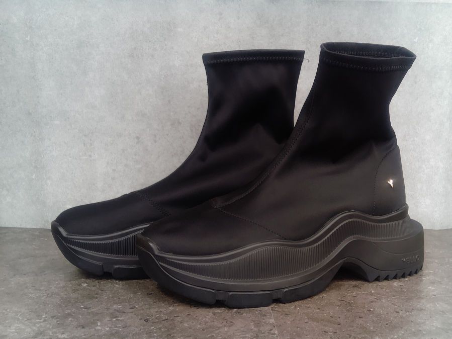 YELLO イエロ TOKYO BLACK SINGLE SNEAKER SHORT BOOTS ブラック XLサイズ □□☆ 11,550円