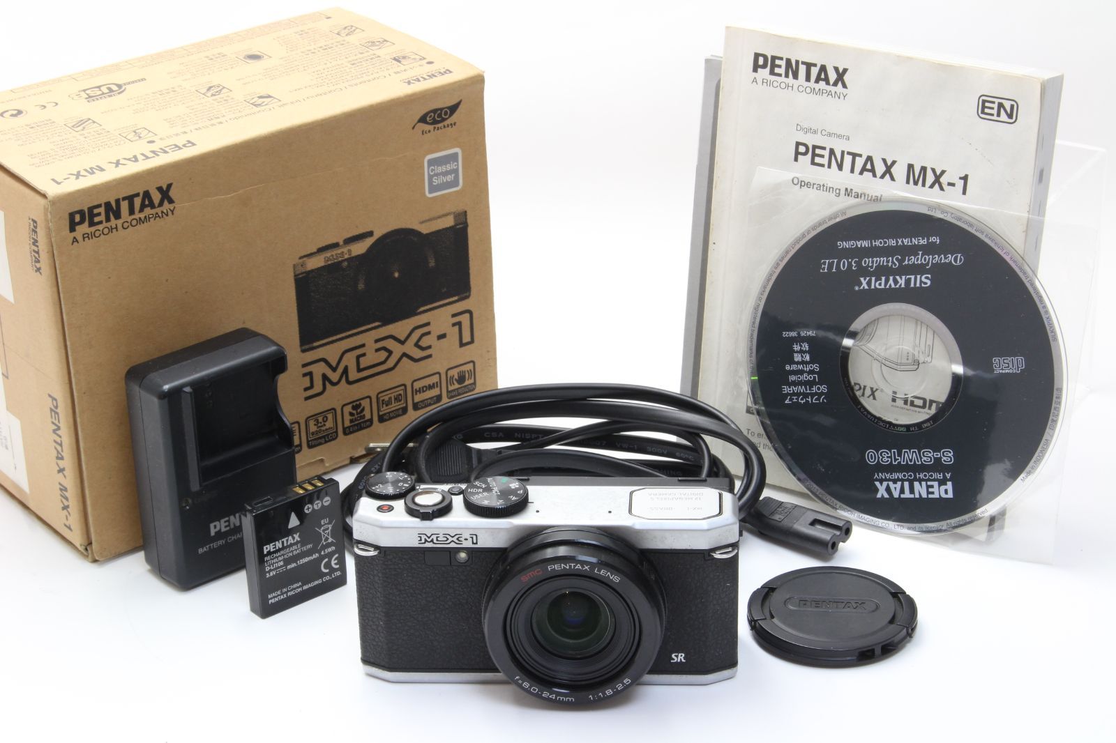 B+ (並品) PENTAX ペンタックス MX-1 シルバー 海外モデル 日本語選択なし 5-3