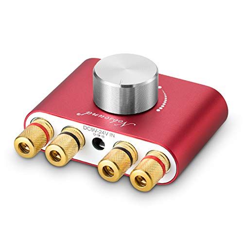 Nobsound NS-01G Pro パワーアンプ bluetooth 5.0 100W アンプ スピーカー HiFi オーディオ 電源付き (レッド)t