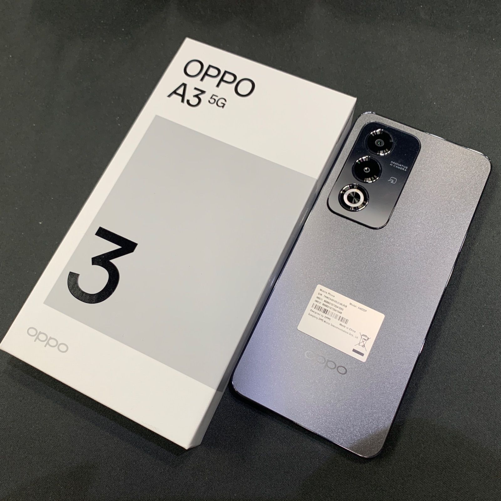 【美品】OPPO A3 5G Softbank 128GB A402OP ブラック