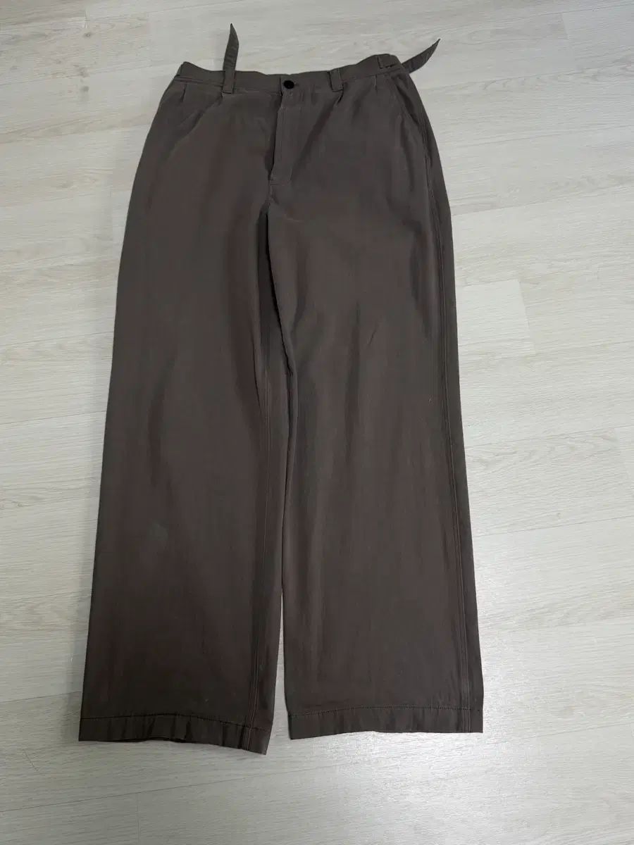 (M)ゴーラク ソフトコットン チノパンツ ウォッシュド グレー
