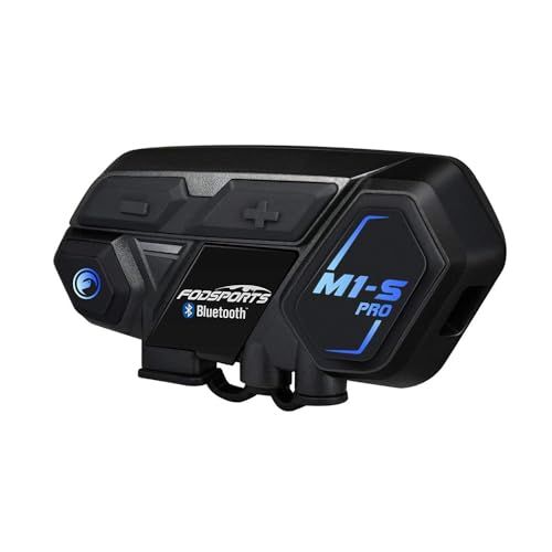FODSPORTS バイク インカム M1-S Pro インカム 8人同時通話 通信自動復帰 音楽共有 アプリ対応 ワンタッチ全部接続 異なるデバイスと接続可能 連続使用20時間 CVC&ENCノイズキャンセリング 強い互換性 Bluetoo 83b199e7