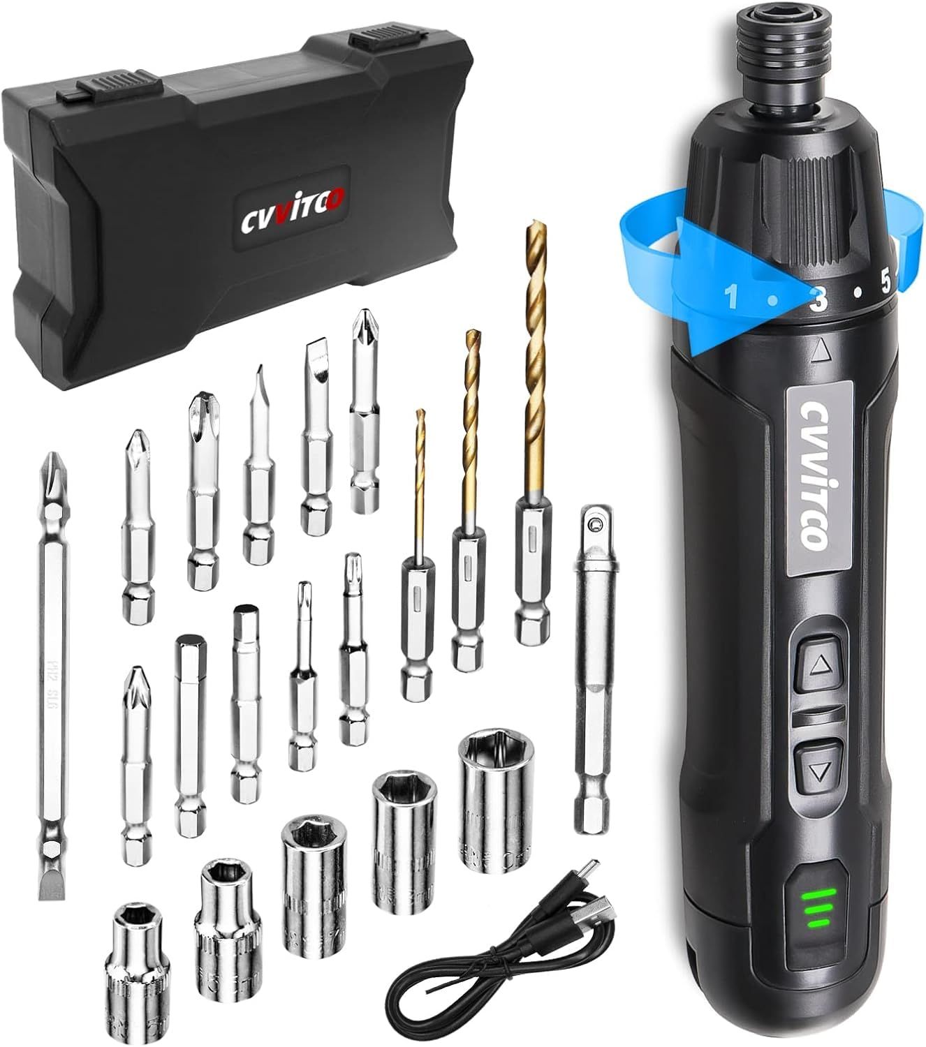 電動ドライバー 3.6V コードレス ドライバーキット 電動トルク 6N.m 手動 20N.m 調整 USB Type-C 充電式 家庭用 小型家具 組み立て 修理 DIYwb f51d2845