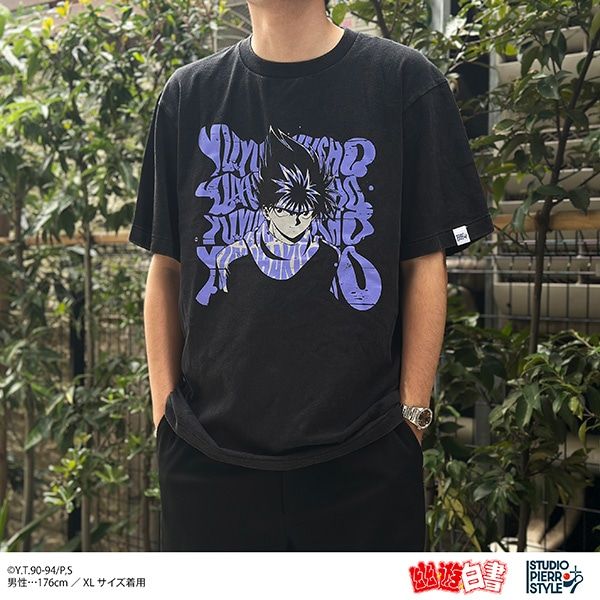 【ムービック】幽☆遊☆白書 スタジオぴえろスタイル ヴィンテージ風Tシャツ 飛影 L