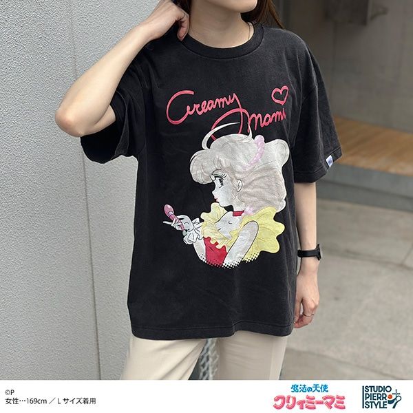 【ムービック】魔法の天使クリィミーマミ スタジオぴえろスタイル ヴィンテージ風Tシャツ クリィミーマミ XL