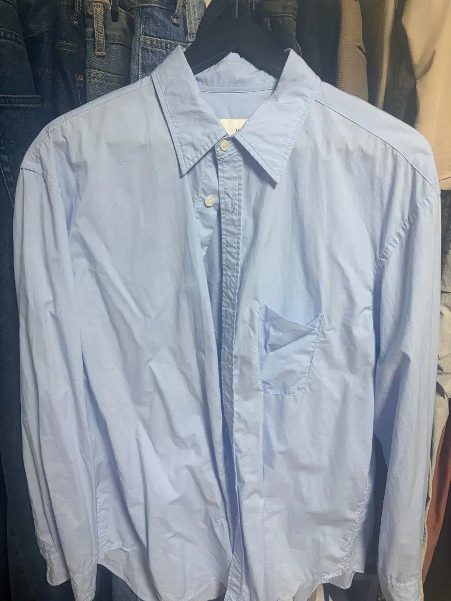 M Years ago Japan Cotton ドリル ポイカ ソックス ブルー