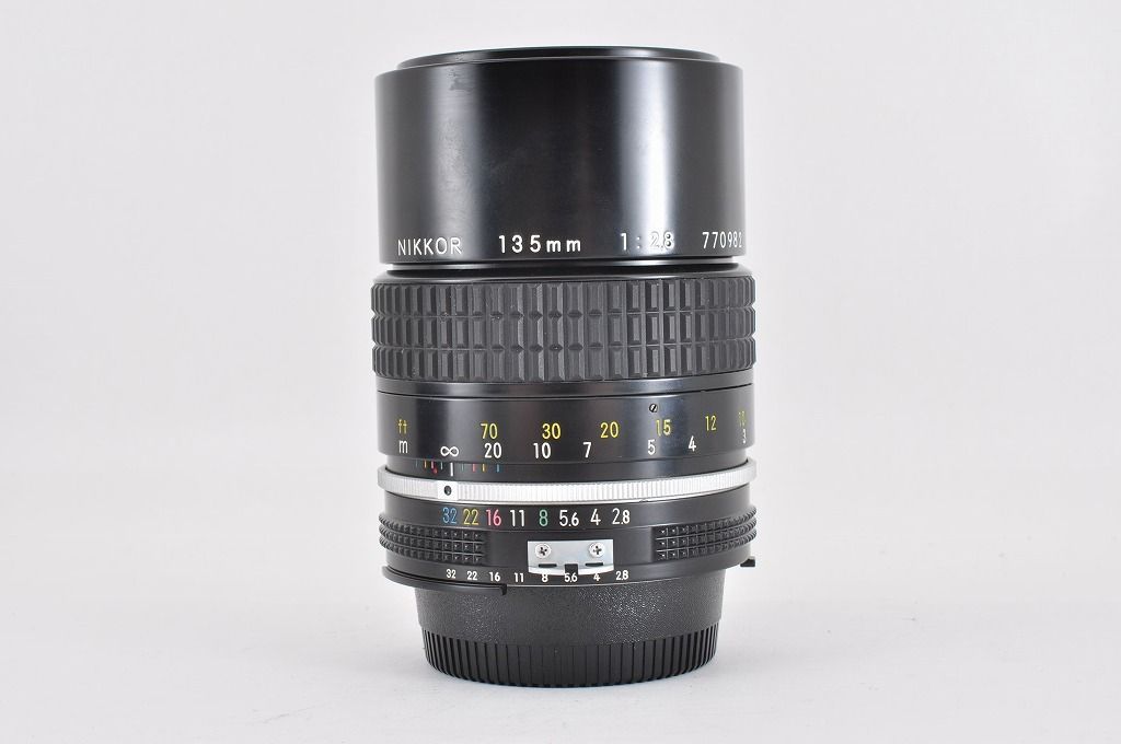 【2ヶ月保証付き】Nikon Ai Nikkor 135mm F2.8 MF望遠単焦点レンズ Fマウント #1434 【2ヶ月保証付き】Nikon Ai Nikkor 135mm F2.8 MF望遠単焦点レンズ Fマウント #1434