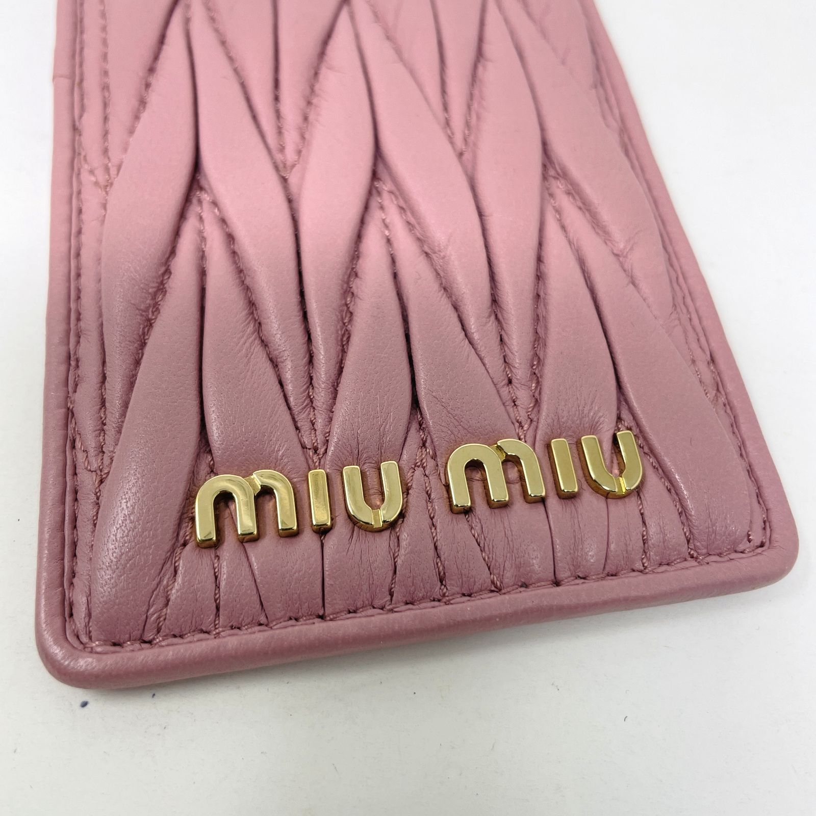 miumiu カード ケース ピンク Fashion Special Fair 24 OFFクーポン