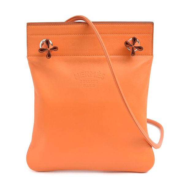 エルメス バッグ レディース サックアリーヌ ミニ ヴォースイフト C刻印 オレンジ HERMES 中古