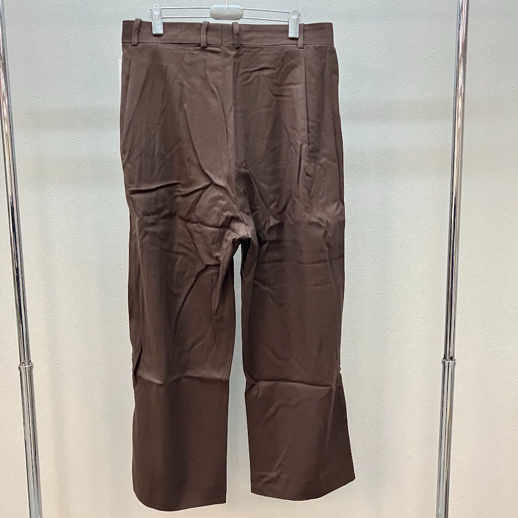 ヘドメイナー HED MAYNER 8 PLEAT PANTS 8プリーツパンツ ブラウン
