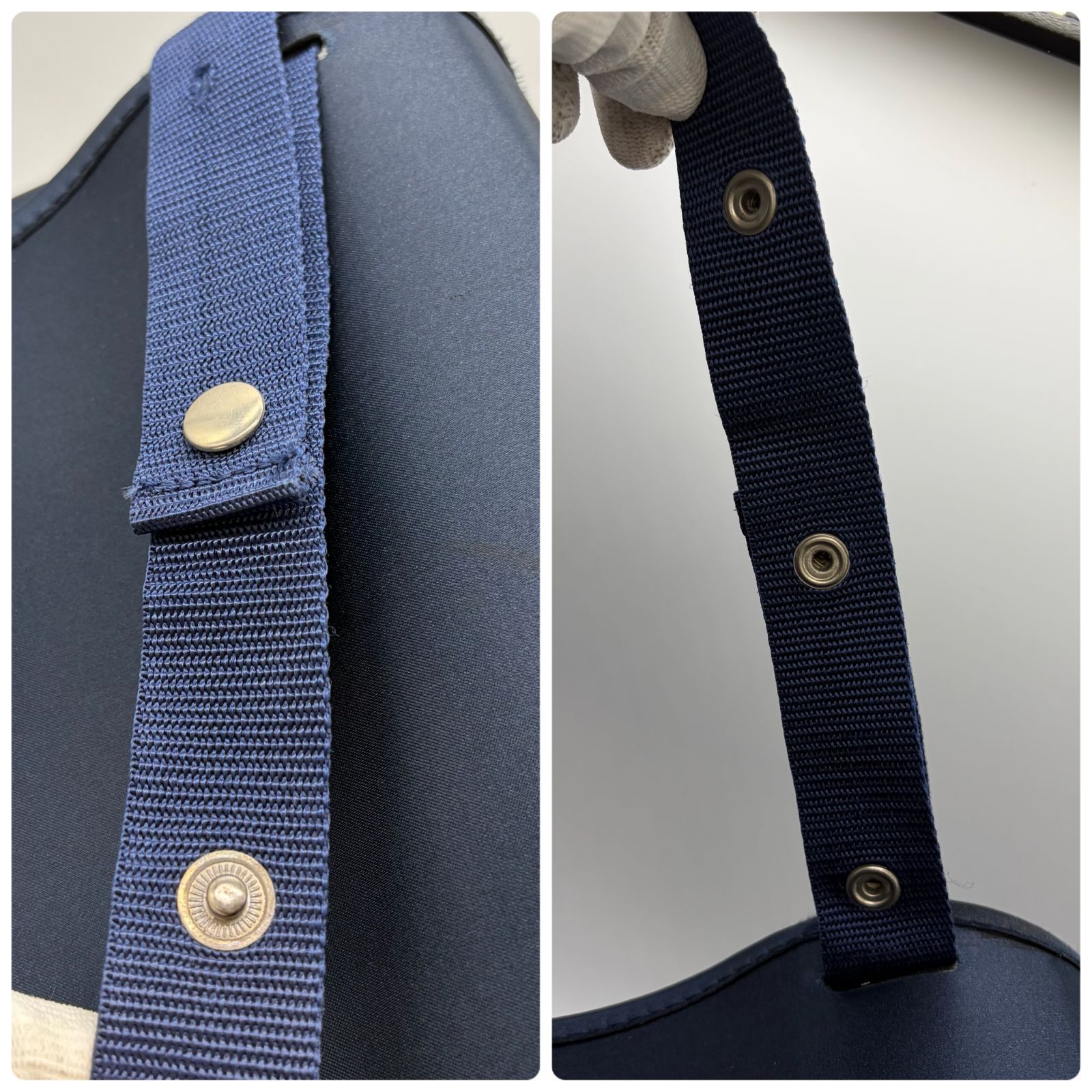エルメス HERMES 星を巡る旅展 限定 リュックサック バックパック ナイロン ネイビー シェルパバッグ