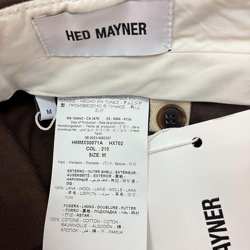HED MAYNER ヘドメイナー 8 PLEAT PANT 8プリーツパンツ ヘドメイナー HED MAYNER 8 PLEAT PANTS 8プリーツパンツ ブラウン