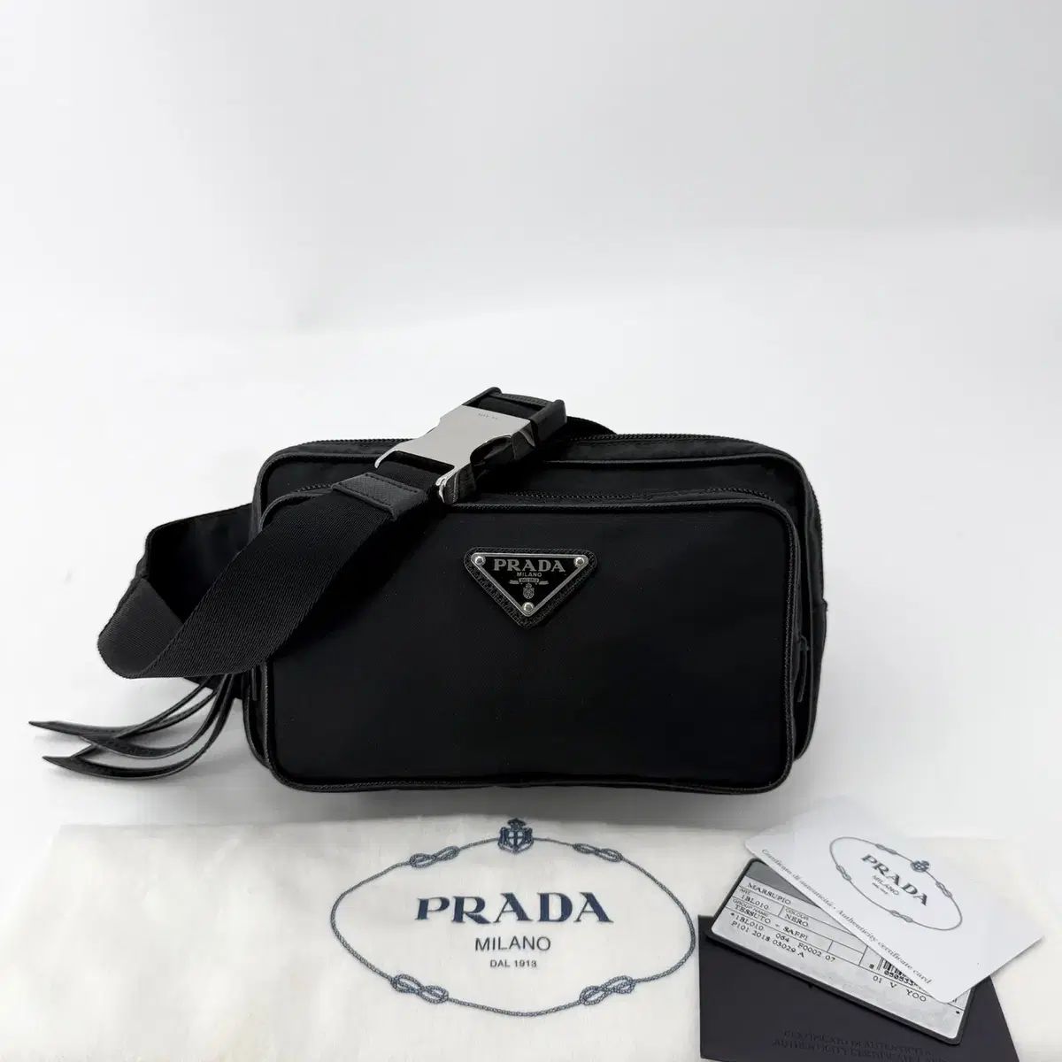 PRADA プラダ リナイロン ユニセックス ヒップバッグ ベルトバッグ 1BL010