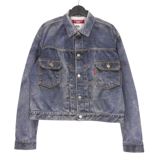 アイ ジュンヤワタナベマン コムデギャルソン ジュンヤマン eye JUNYA WATANABE MAN × BerBerJin × Levi's 25SS 507XX 2nd 転写デニムジャケット ブルゾン L インディゴ WO-J910-100