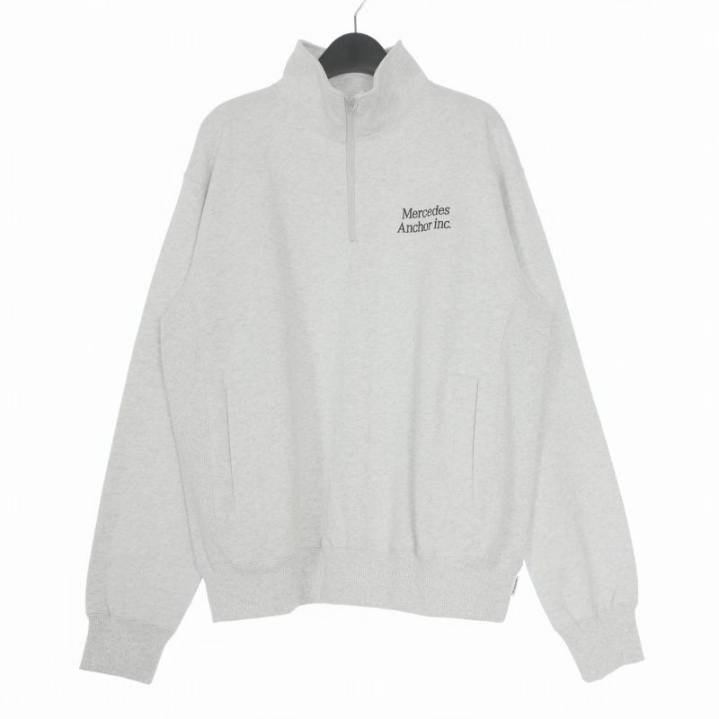 アンカーインク Anchor inc. 26SS HALF-ZIP SWEAT ハーフジップ スウェット トレーナー 長袖 M ASH グレー ANCSS26CS04