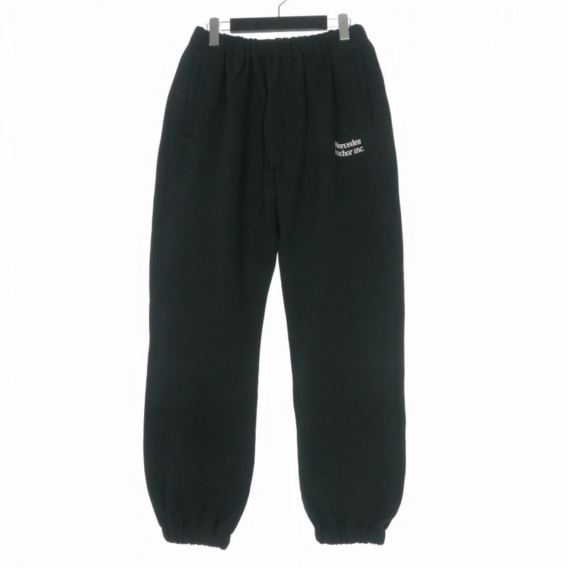 アンカーインク Anchor inc. 26SS V-DAY LOGO SWEAT PANTS ロゴ スウェットパンツ M ブラック 黒 ANCSS26PA05