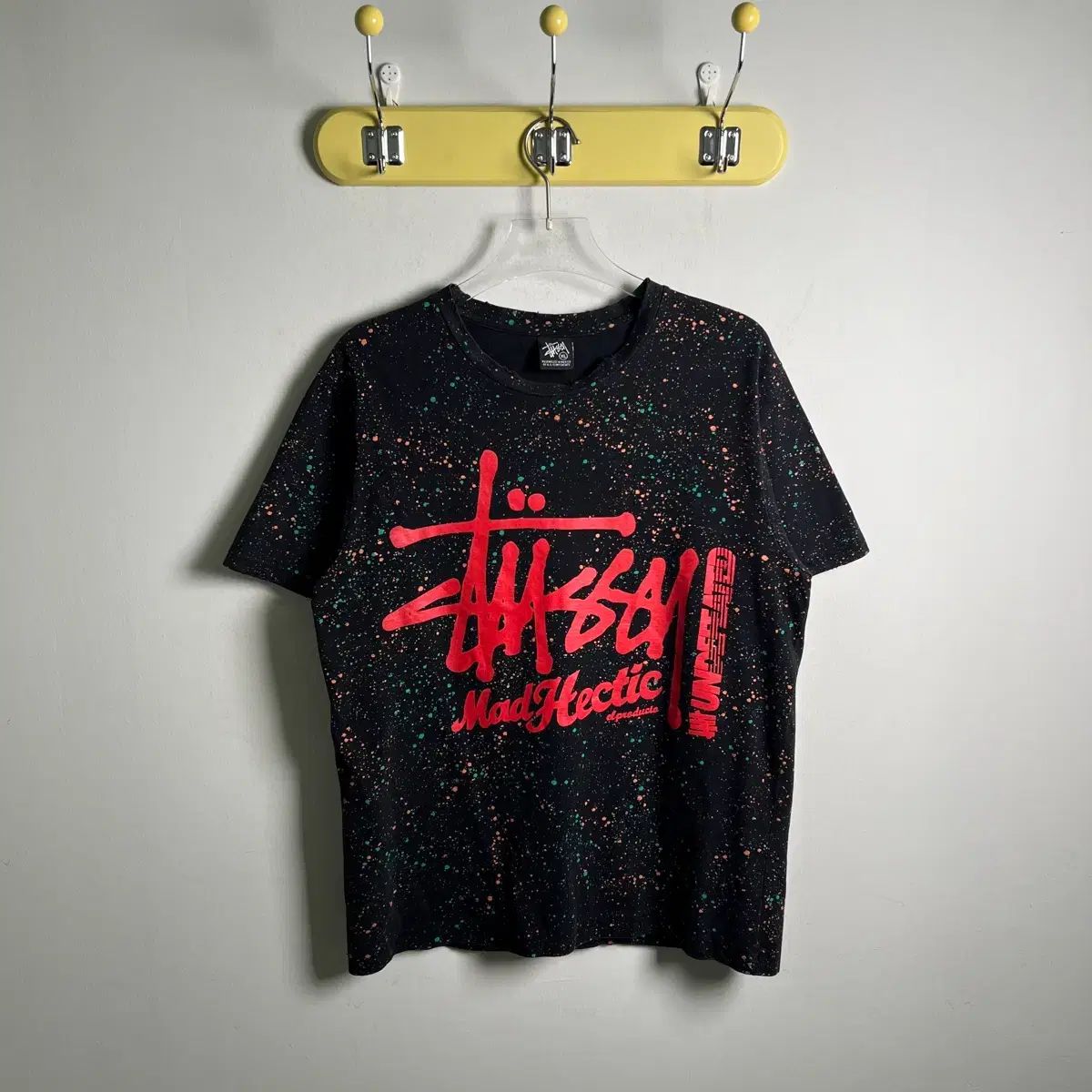 STUSSY オールド STUSSY トリプル スレッド ペインティング 半袖 Tシャツ XL