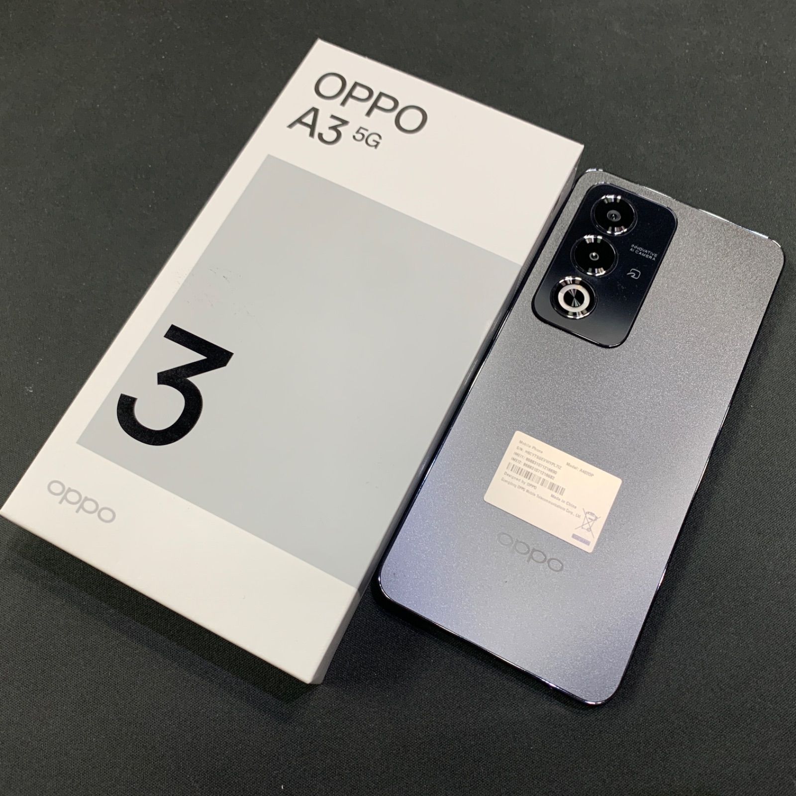 美品OPPO OPPO A3 5G A402OP ブラック A3 5G Softbank 128GB A402OP 