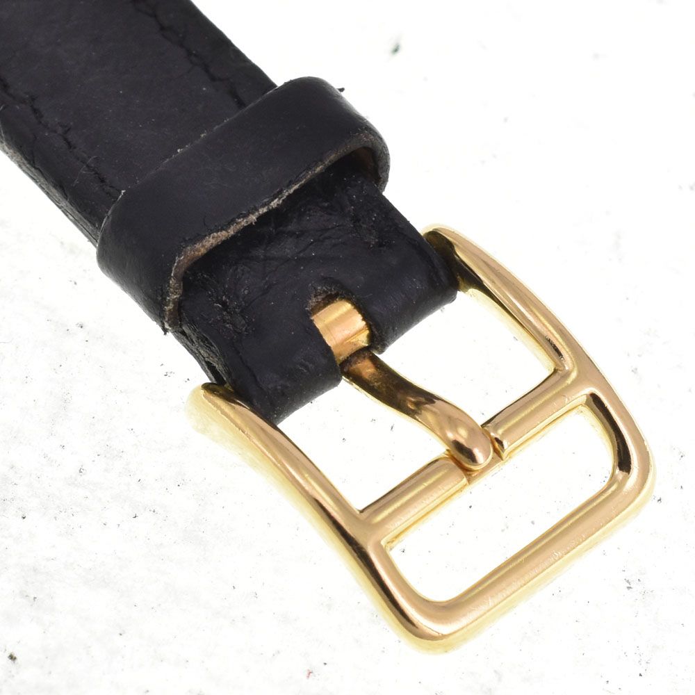 エルメス HERMES ケリーウォッチ GP/レザー ブラック クォーツ レディース 腕時計 G#146874