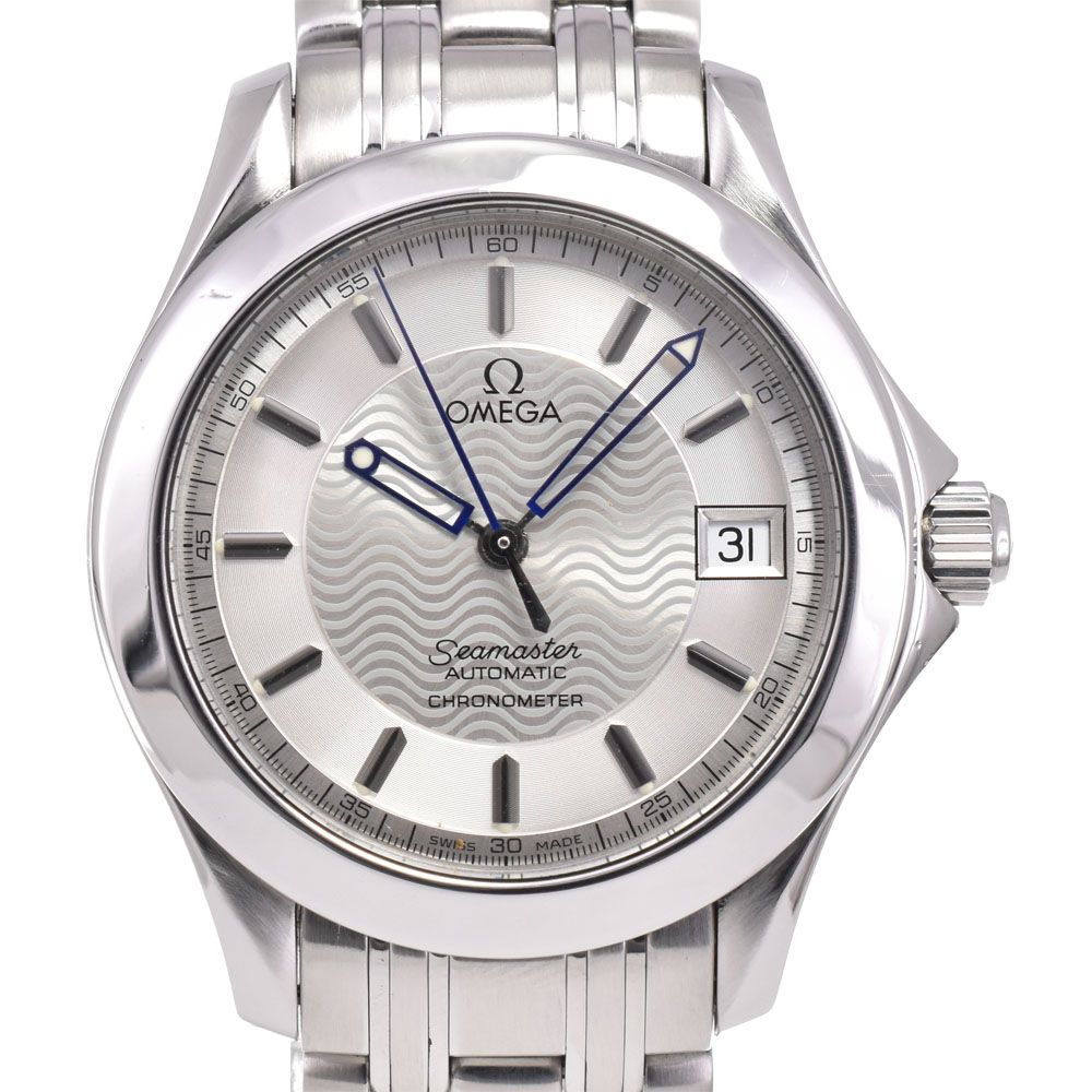 オメガ OMEGA 2501.31.00 シーマスター 120M デイト シルバー 自動巻き メンズ 良品 保証書付き 腕時計 G#147628 104,720円