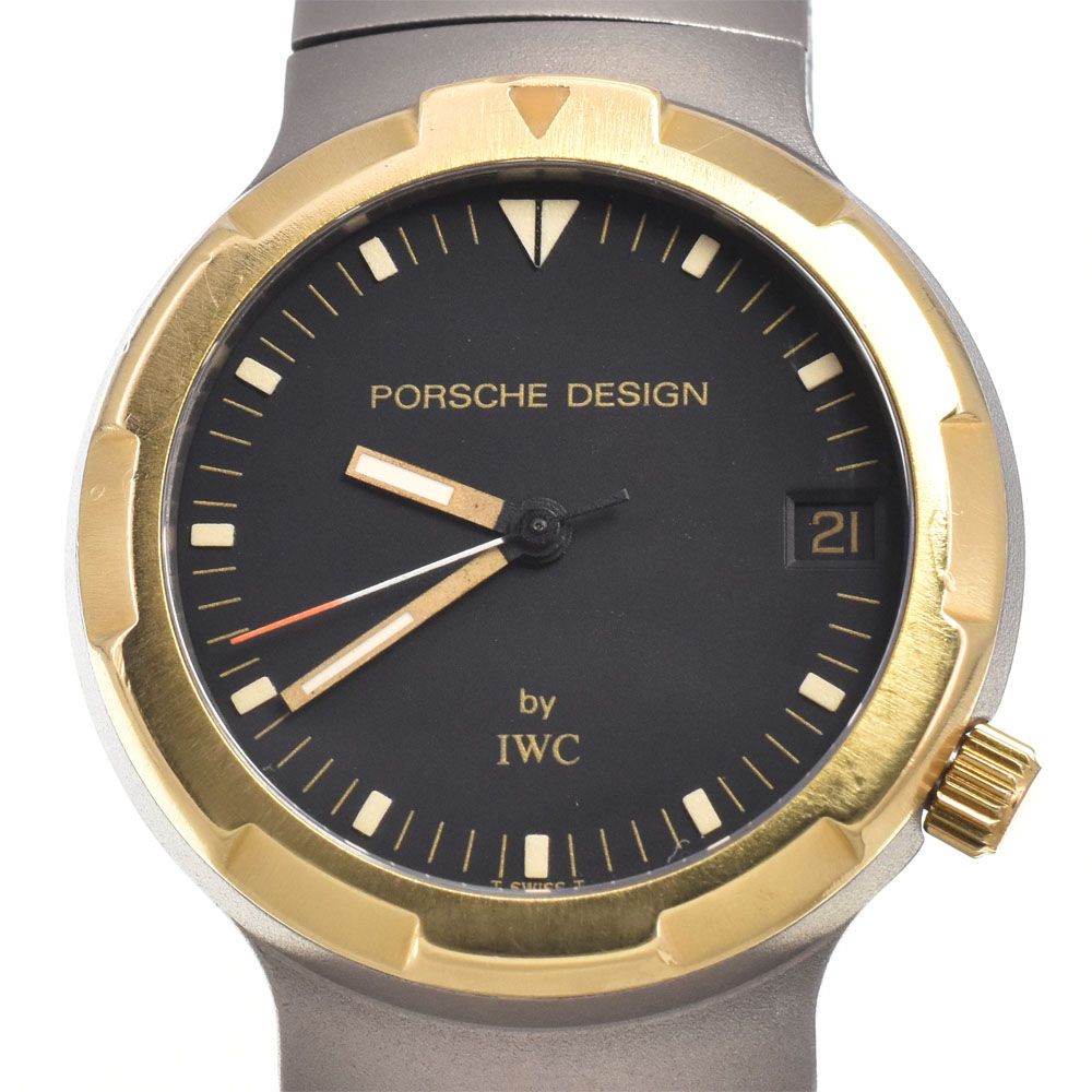 ポルシェデザイン Porsche Design by IWC オーシャン500 ブラック 自動巻き ボーイズ 内箱付き 腕時計 G#147534