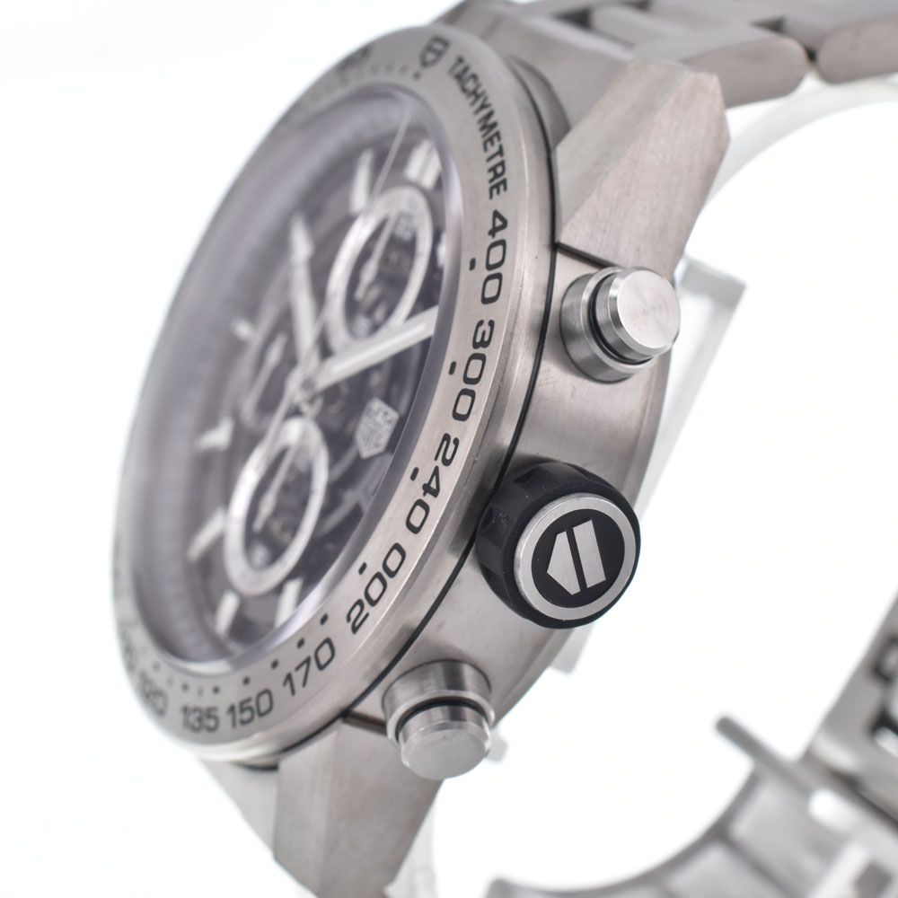 タグホイヤー TAG HEUER CAR2A8A.BF0707 カレラ キャリバーホイヤー01 チタン デイト 自動巻き メンズ 美品 箱付き 腕時計 G#147605
