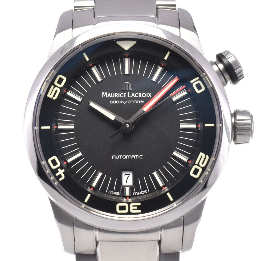 モーリスラクロア MAURICE LACROIX PT6248-SS002-330-1 ポントスS ダイバー 自動巻き メンズ 美品 箱・保証書付き 腕時計 G#147507