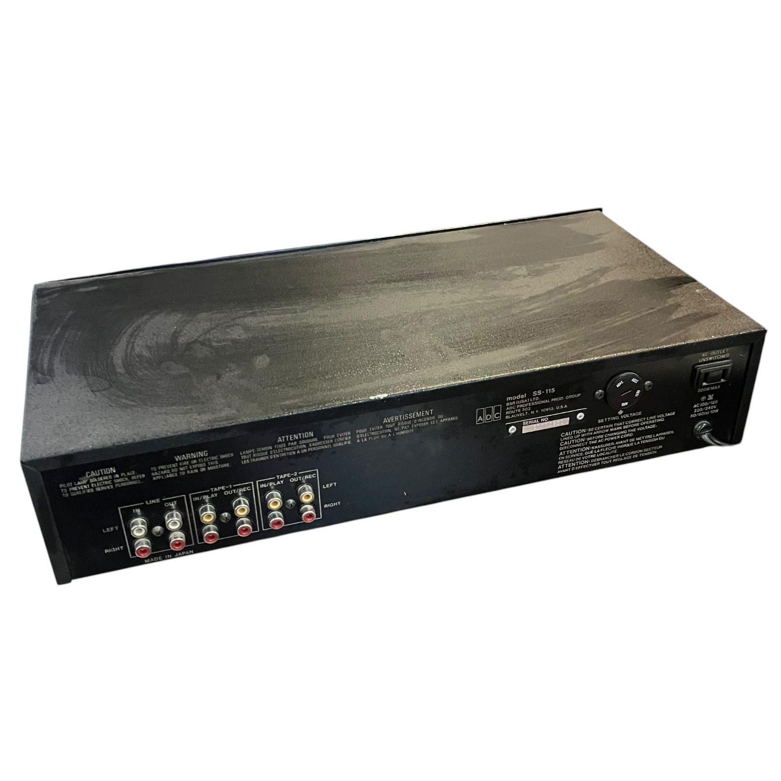 中古やや難あり○ADC○イコライザー SS-115 10バンド ステレオ