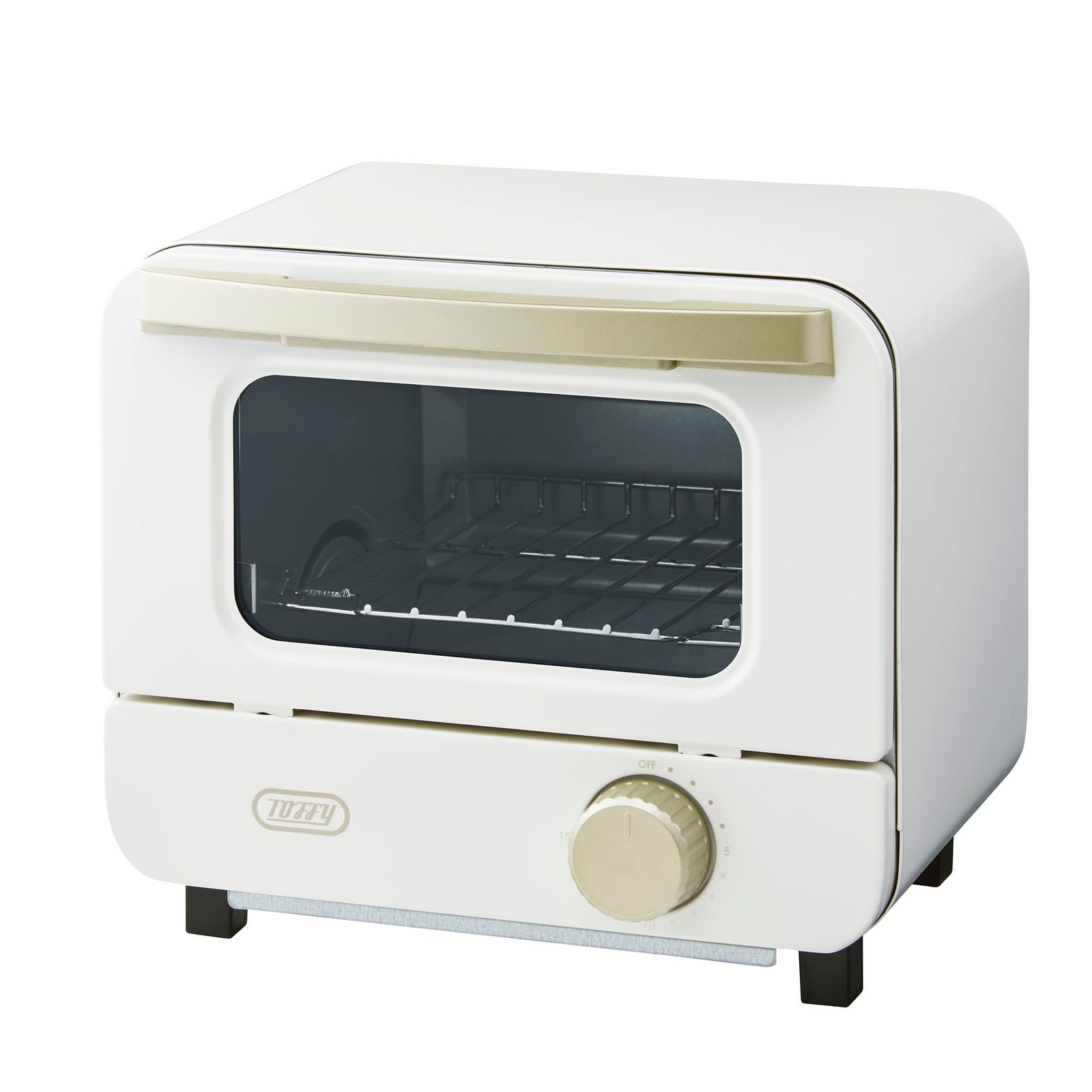 【Toffy/トフィー】 オーブントースターミニ K-HTS1 食パン1枚分 ビビッド カラーバリエーション豊富 家電 パンナホワイトmi