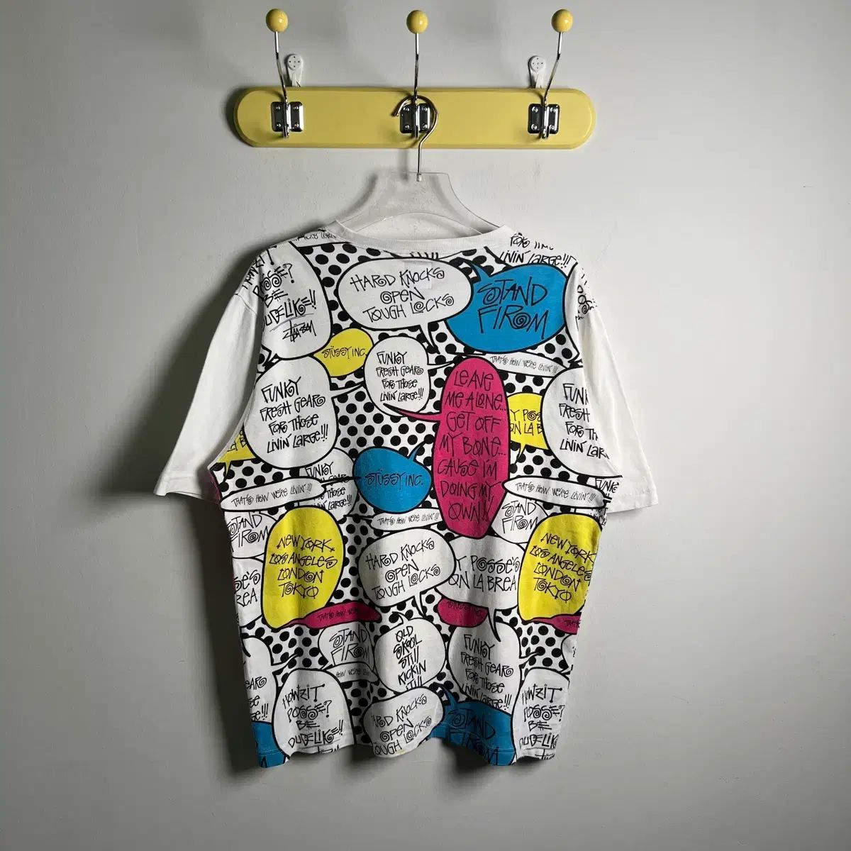 00's STUSSY スピーチ BUBBLE TEENFRESH プリンティング 半袖 Tシャツ M 00's STUSSY スピーチ BUBBLE TEENFRESH プリンティング 半袖 Tシャツ M