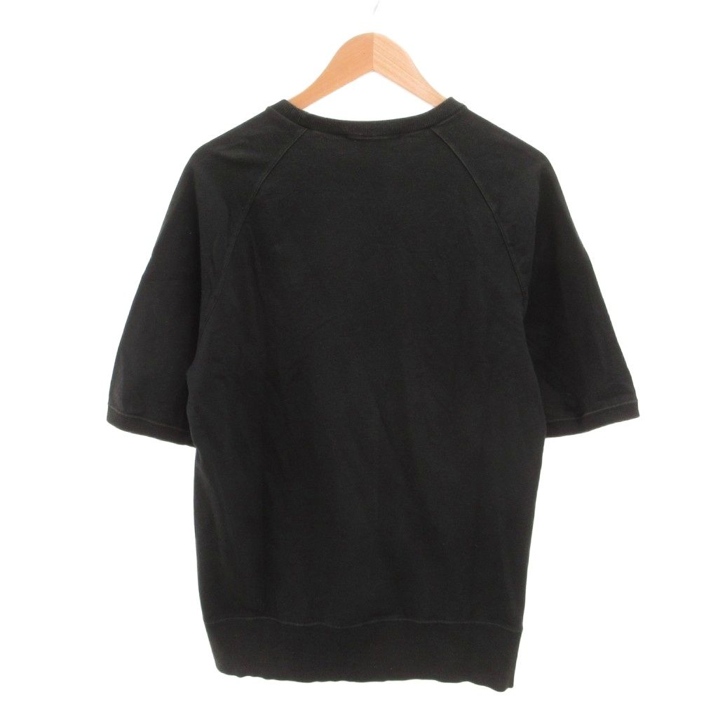 グッチ GUCCI スウェットTシャツ 半袖 GGロゴ刺繍 L 黒 ブラック /JS ☆AA★