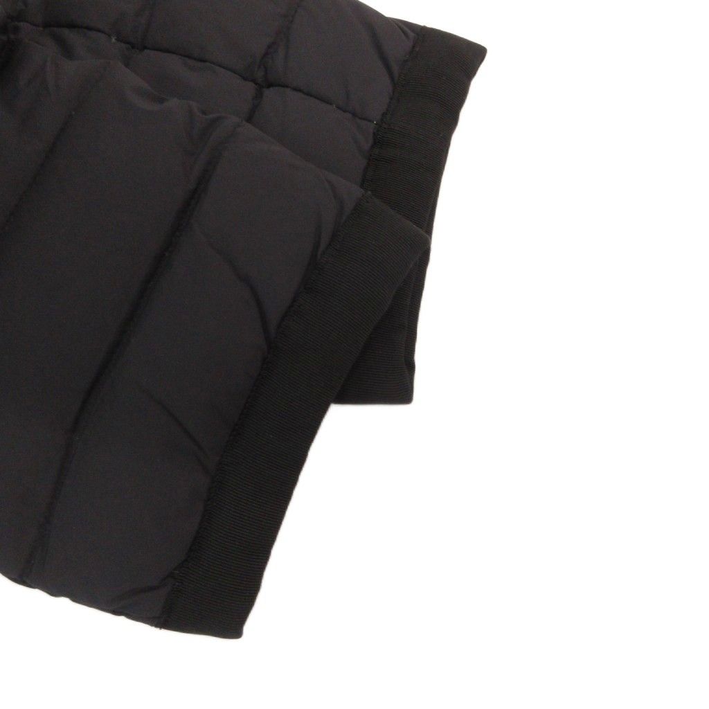 トゥービーシック TO BE CHIC VICTORIA DOWN ロイカストレッチ ダウンコート フード フェイクファー ひざ丈 42 黒 ブラック /FF
