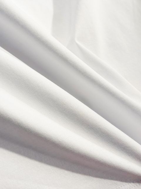 【定価29,700円(税込)】PREMIUM MOOD DENIM SUPERIOR -PMDS- ピーエムディーエス 太陽の下でエンボスロゴがカラーチェンジ！ブランドロゴ クルーネックTシャツ ティシャツ 半袖 GLOW 紫外線 フォトクロミック ホワイト