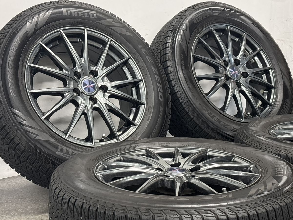 美品 バリ溝】Weds VELVA SPORT II 17in 7J +48 PCD114.3 ピレリ