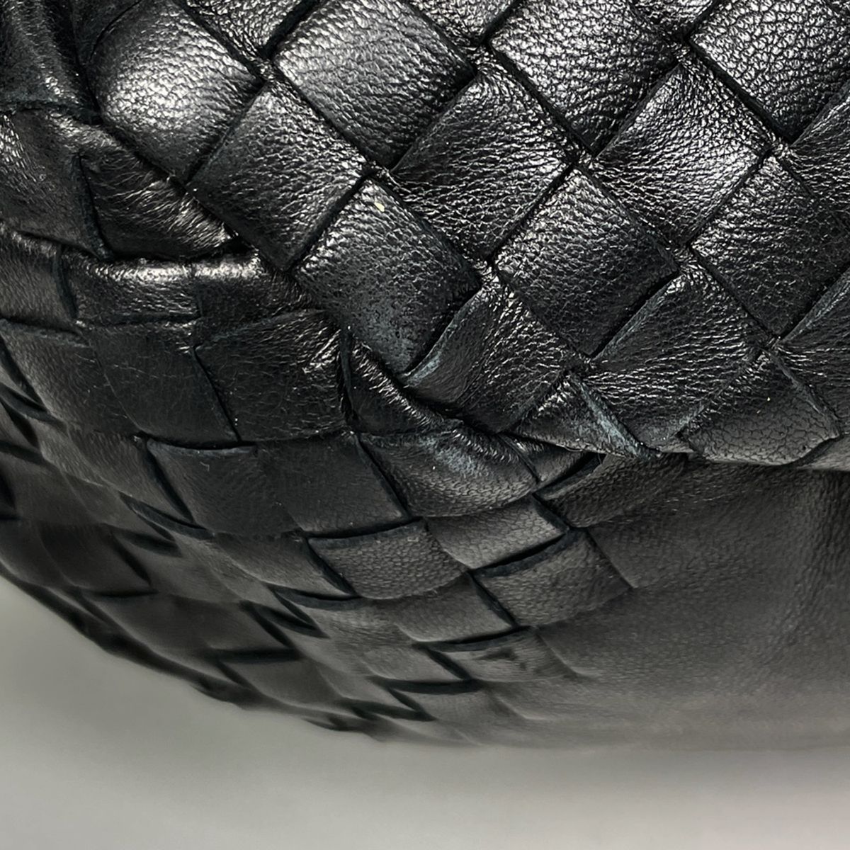 ボッテガヴェネタ BOTTEGAVENETA イントレチャート ショルダーバッグ ハンドバッグ ショルダーバッグ レザー ブラック 125787 レディース 【中古】